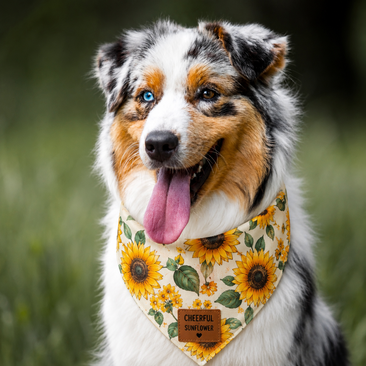 Bandana pour Chien — Champ de Tournesols