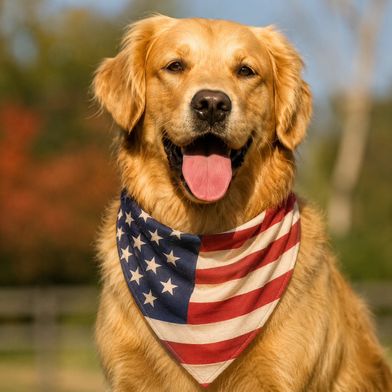 Bandana pour Chien — Drapeau Américain