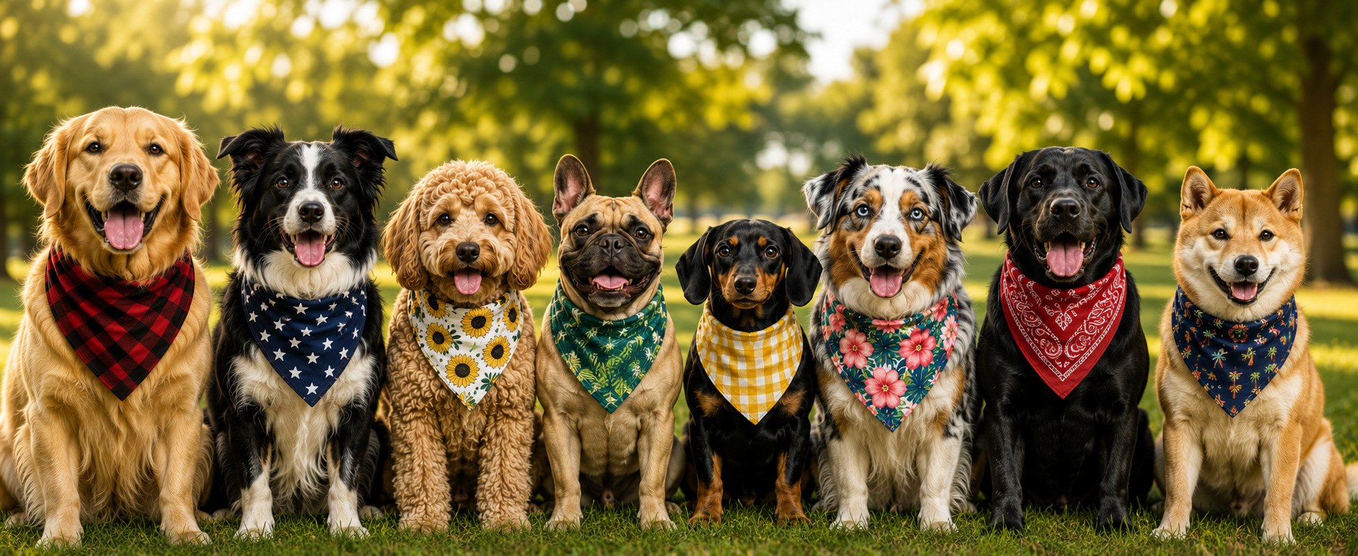 Chien avec bandana Hagrid
